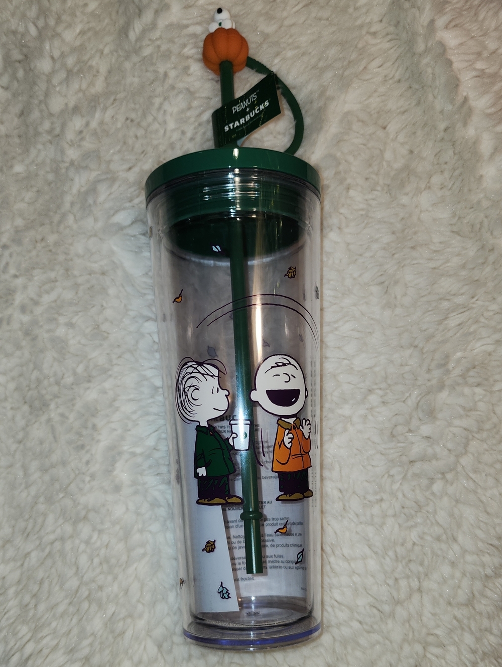 Starbucks X Peanuts Clear Tumbler